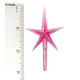 Modern Pointed Aurora Pink Star Medium